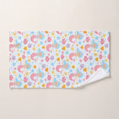 Cute Mermaid Seashells Ocean Life Beach Patroon Bad Handdoek (Handdoek)