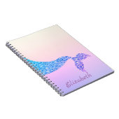 Cute Mermaid Tail, Ombre - Personalized Notitieboek (Rechterzijde)
