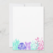 Cute Mermaid Tail, Zeemeermin met foto van zaterda Kaart (Achterkant)