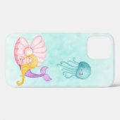 Cute Mermaid under the Zee Waterverf Case-Mate iPhone Case (Achterkant (horizontaal))
