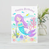 Cute Mermaid under Zee Neon (Staand voorkant)