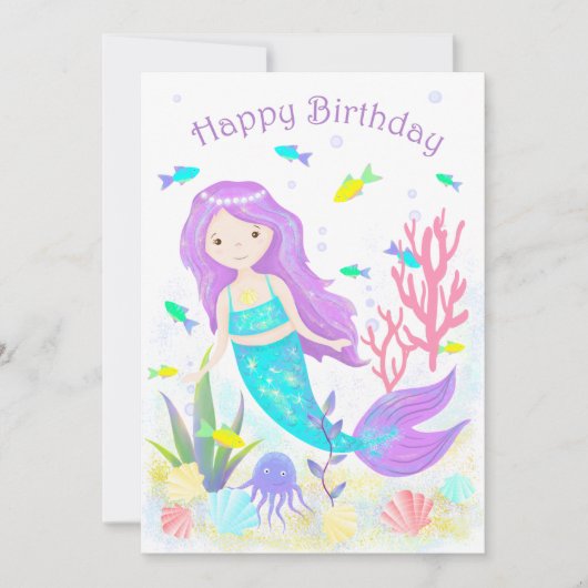 Cute Mermaid under Zee Neon (Voorkant)