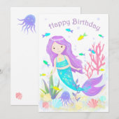 Cute Mermaid under Zee Neon (Voorkant / Achterkant)