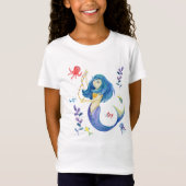 Cute Mermaid Underwater  T-shirt (Voorkant)