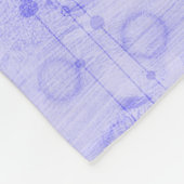 Cute Mermaid Waterverf Blauwgroen en Paars monogra Fleece Deken (Hoek)