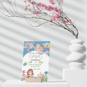 Cute Mermaid Waterverf Kaart