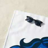 Cute mermaid waterverven illustratie strandlaken (In situ)