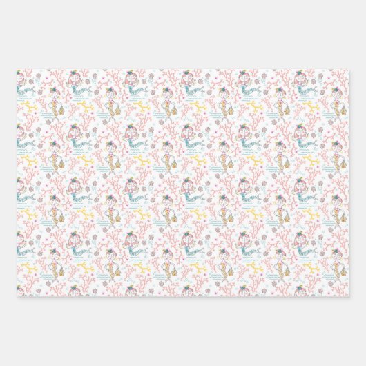 Cute Mermaids Craft Decoupage Scrapbook and Gift Inpakpapier Vel (Voorkant 3)