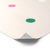 Cute Merry & Bright Pink Confetti Holiday Print (Hoek)