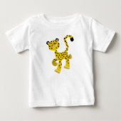 Cute Merry Cartoon Cheetah Baby T-Shirt (Voorkant)