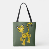 Cute Merry Cartoon Cheetah Tote Bag (Achterkant)