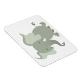 Cute Merry Cartoon Elephant Flexible Magnet Magneet (Rechterzijde)
