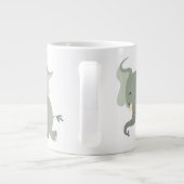 Cute Merry Cartoon Elephant Jumbo Mok (Achterkant)