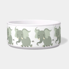 Cute Merry Cartoon Elephant Pet Bowl Voerbakje