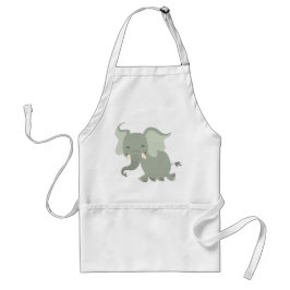 Cute Merry Cartoon Elephant Schort