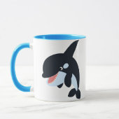 Cute Merry Cartoon Killer Whale Mok (Links)