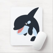 Cute Merry Cartoon Killer Whale Mousepad Muismat (Met muis)