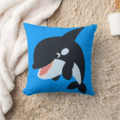 Cute Merry Cartoon Killer Whale Pillow Kussen (Deken)