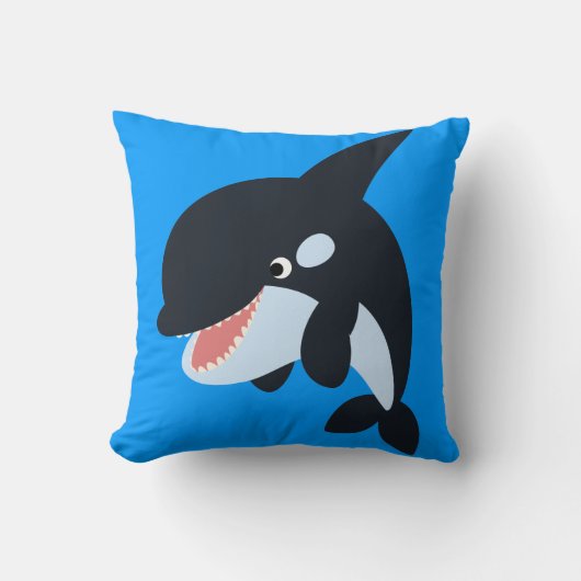 Cute Merry Cartoon Killer Whale Pillow Kussen (Voorkant)