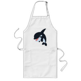 Cute Merry Cartoon Killer Whale Schort