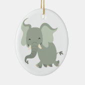 Cute Merry Cartoon Olifant Ornament (Rechts)