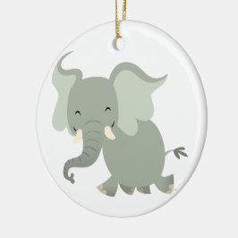 Cute Merry Cartoon Olifant Ornament