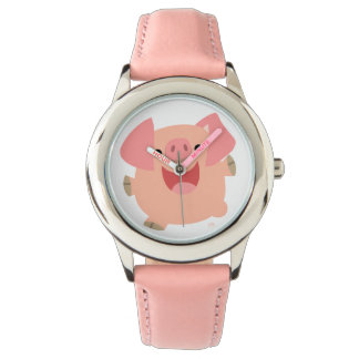Cute Merry Cartoon Pig Watch Horloge