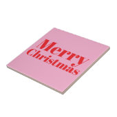 Cute Merry Christmas Ceramic Tile. Tegeltje (Zijkant)