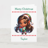 Cute Merry Christmas Child's | Word Search Inside Feestdagen Kaart (Voorkant)