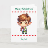 Cute Merry Christmas Child's | Word Search Inside Feestdagen Kaart (Voorkant)