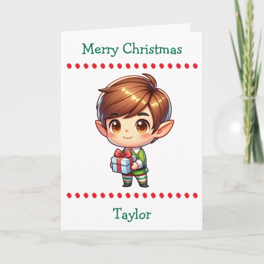 Cute Merry Christmas Child's | Word Search Inside Feestdagen Kaart (Voorkant)