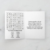 Cute Merry Christmas Child's | Word Search Inside Feestdagen Kaart (Binnen)