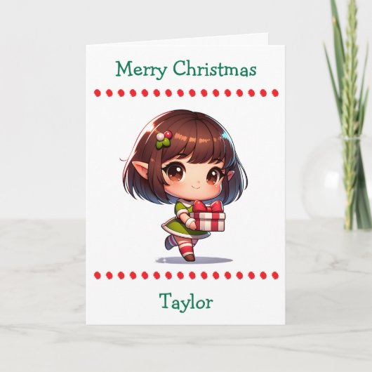 Cute Merry Christmas Child's | Word Search Inside Feestdagen Kaart (Voorkant)