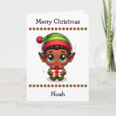 Cute Merry Christmas Child's | Word Search Inside Feestdagen Kaart (Voorkant)