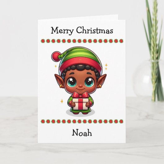 Cute Merry Christmas Child's | Word Search Inside Feestdagen Kaart (Voorkant)