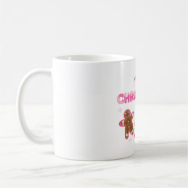Cute Merry Christmas Gingerbread and Candy Design Koffiemok