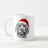 Cute Merry Christmas Goldendoodle Santa Christmas  Koffiemok (Links)