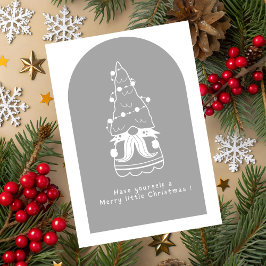 Cute Merry Christmas Greeting Card Kaart