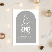 Cute Merry Christmas Greeting Card Kaart