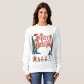 Cute Merry Christmas Holiday Sweater Design (Voorkant volledig)