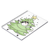 Cute Merry Christmas unicorn Notitieboek (Linkerzijde)