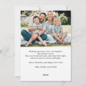 Cute Merry Everything Inclusive Double Side photo Feestdagenkaart (Achterkant)