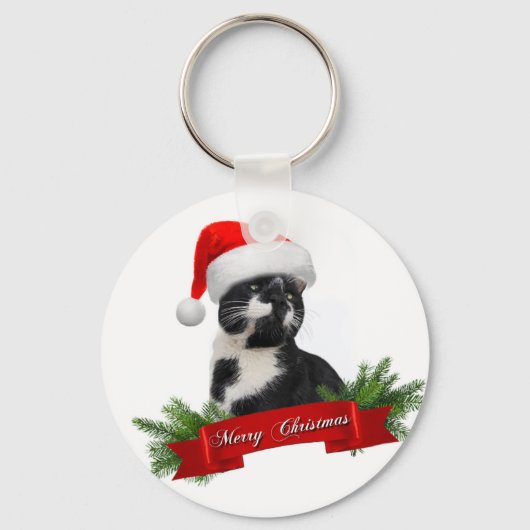 Cute merry kat Sleutelhanger (Voorkant)