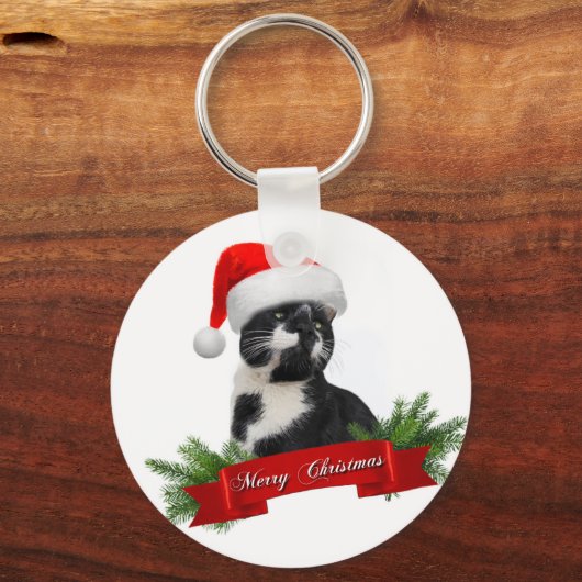 Cute merry kat Sleutelhanger (Voorkant)