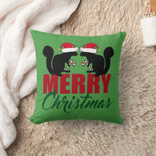 Cute Merry kerspirrel Kussen (Deken)