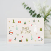 Cute Merry kerst (Staand voorkant)