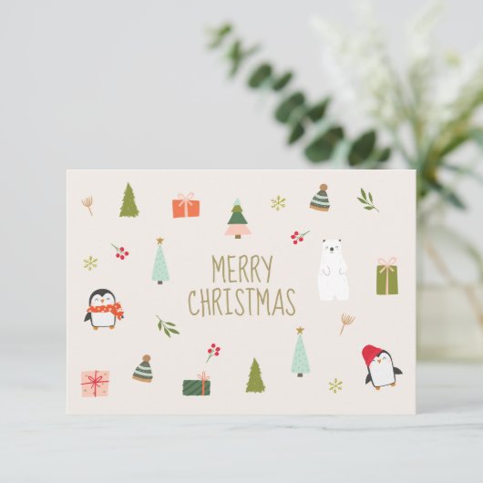 Cute Merry kerst (Staand voorkant)