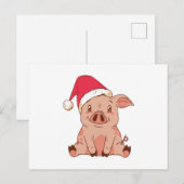 Cute Merry kerst Briefkaart (Voorkant / Achterkant)