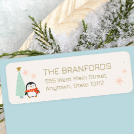 Cute Merry kerst Etiket