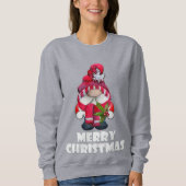 Cute Merry kerst Gnome Sweatshirt (Voorkant)